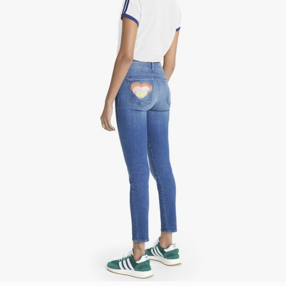 Mother Super Stunner Ankle‎ Double Vision Skinny Jeans Size 24